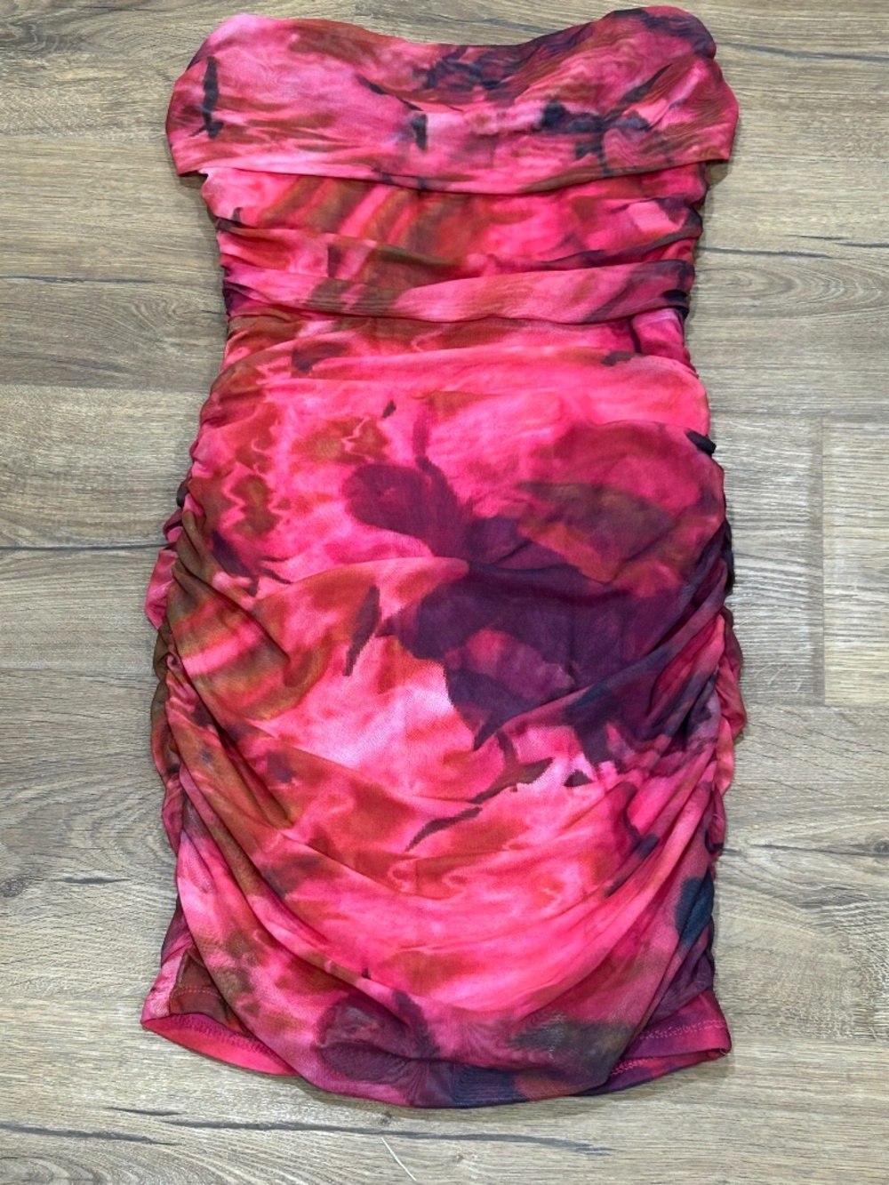 Blanc Clothing Pink Strapless body con midi dress Women's Size M